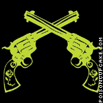 Crossed Pistols